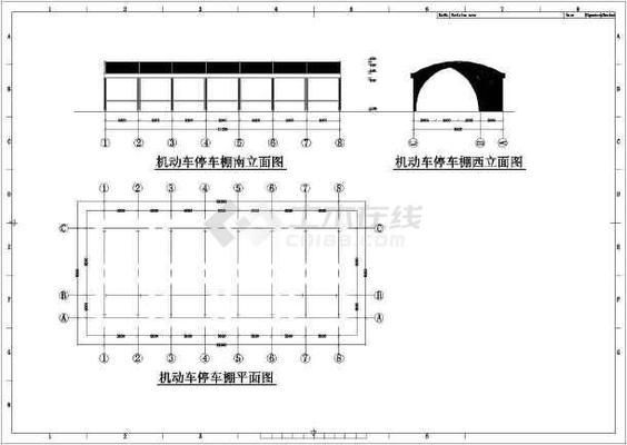 鋼架停車場(chǎng)拱形圖片