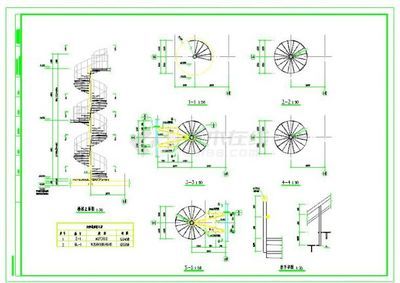 螺旋樓梯平面示意圖 鋼結(jié)構(gòu)蹦極施工 第3張