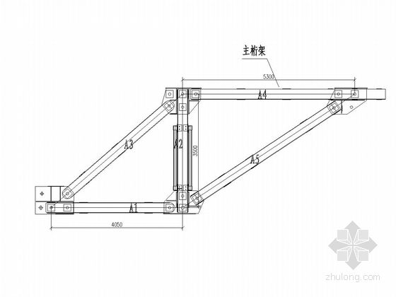 桁架設(shè)計(jì)尺寸圖紙 建筑消防施工 第1張