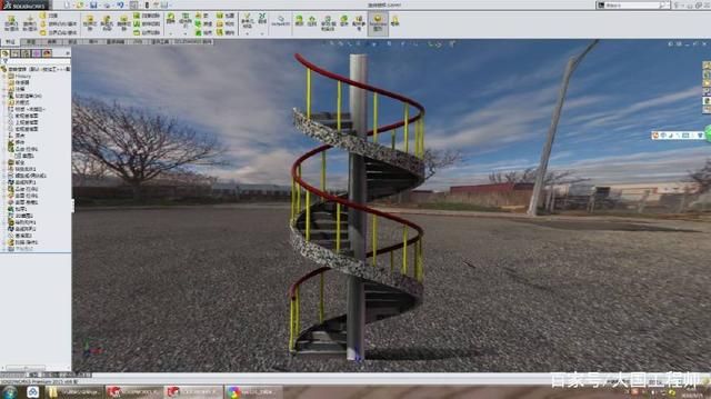 螺旋樓梯怎么建模的圖片 鋼結(jié)構(gòu)桁架施工 第3張