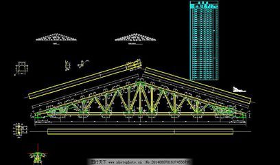 桁架圖紙下載（桁架制作教程） 結(jié)構(gòu)工業(yè)鋼結(jié)構(gòu)施工 第4張
