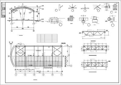 拱形鋼桁架結構（拱形鋼桁架結構的經(jīng)濟效益分析） 全國鋼結構廠 第1張