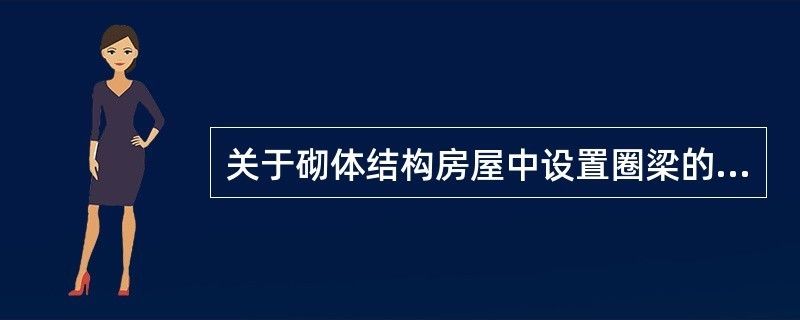 砌體結(jié)構(gòu)房屋設(shè)置圈梁（砌體結(jié)構(gòu)房屋中的圈梁是在砌體內(nèi)沿水平方向封閉的鋼筋砼梁） 鋼結(jié)構(gòu)網(wǎng)架設(shè)計(jì) 第1張